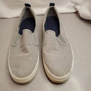 Sperry Shoes Womens Sz 9 Crest Twin Casual Slip‎ On Loafer STS84535 Gray Fabric